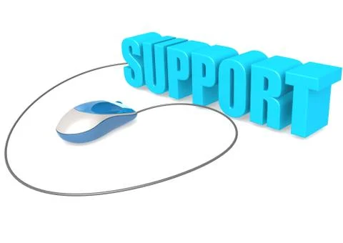 Computer mouse and support Stock Illustration
