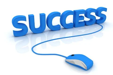 Computer mouse and the word Success イラスト素材