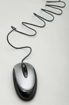 Computer mouse on the background - Technology concept Foto stock