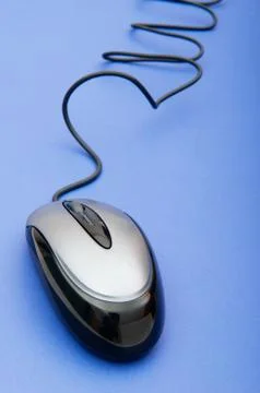 Computer mouse on the background - Technology concept Foto stock