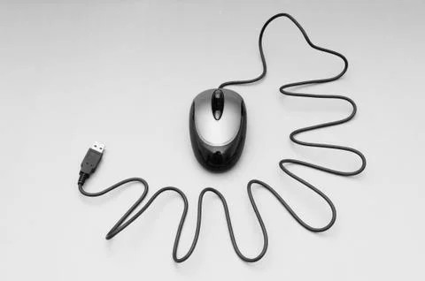 Computer mouse on the background - Technology concept Foto stock