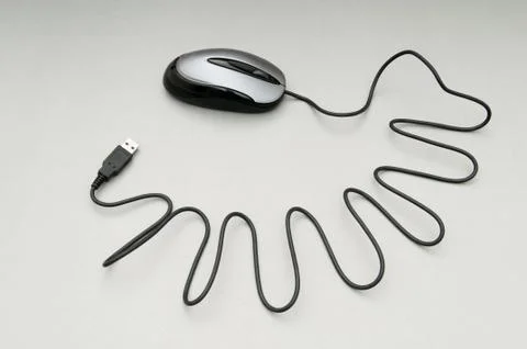 Computer mouse on the background - Technology concept Foto stock