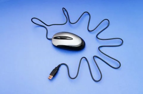Computer mouse on the background - Technology concept Foto stock