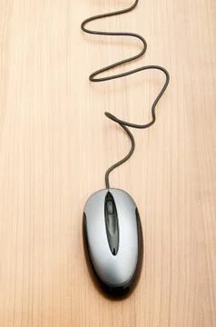 Computer mouse on the background - Technology concept Foto stock