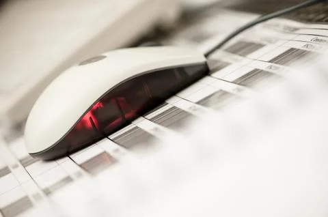 Computer mouse barcode Photos