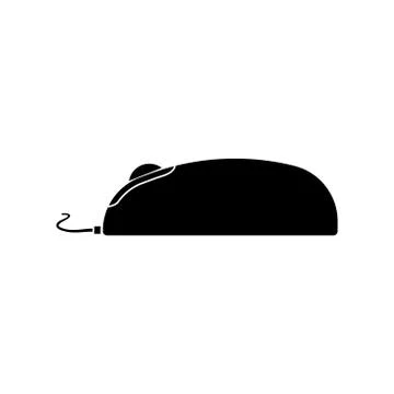 Computer mouse black icon . 스톡 일러스트