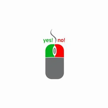 Computer mouse button icon, simple style Stock-Illustration