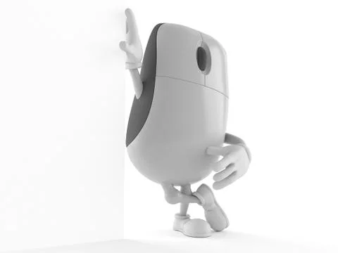 Computer mouse character 스톡 일러스트