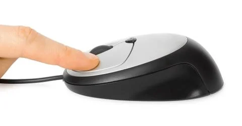 Computer mouse click Stock Photos