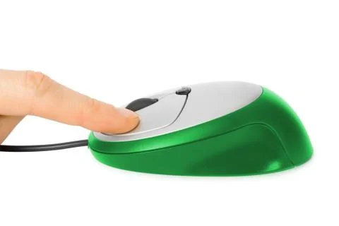 Computer mouse click Stock Photos
