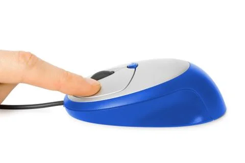 Computer mouse click Stock Photos