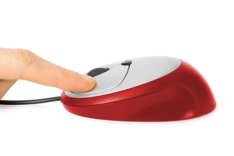 Computer mouse click Stock Photos