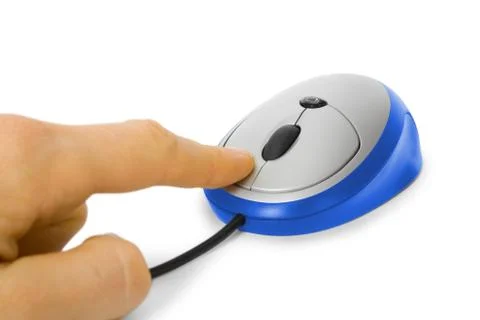 Computer mouse click Stock Photos