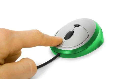 Computer mouse click Stock Photos