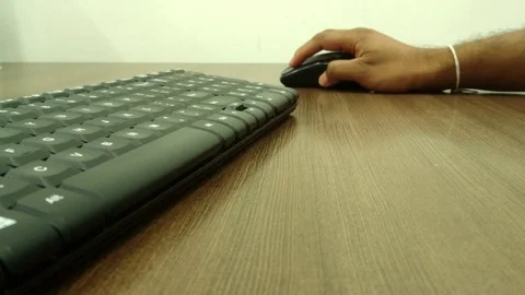 Computer Mouse clicks 4K Stock Footage 93495674