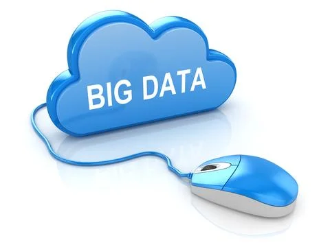 Computer Mouse with Cloud Stock Illustration