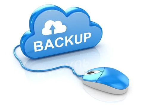 Computer Mouse with Cloud 写真素材