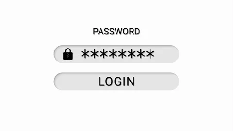 Computer mouse cursor clicking a website login button Stock Footage 334137196