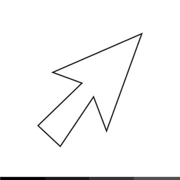 Computer Mouse Cursor Icon Illustration design 스톡 일러스트