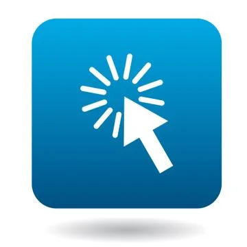 Computer mouse cursor icon, simple style Stock Illustration