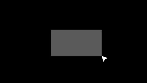 Computer mouse cursor pointer white selection rectangle box animation 스톡 동영상 333633975