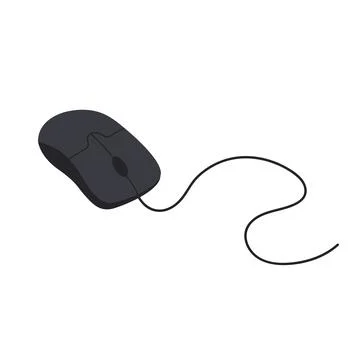 Computer mouse. Cursor tool for digital display. Illustrazione stock