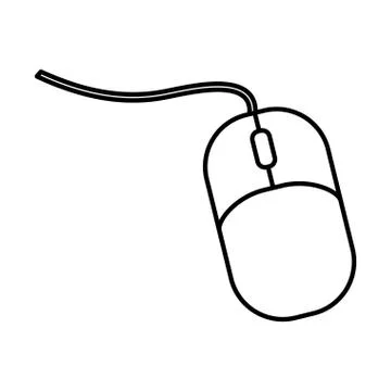 Computer mouse device Stock Illustration