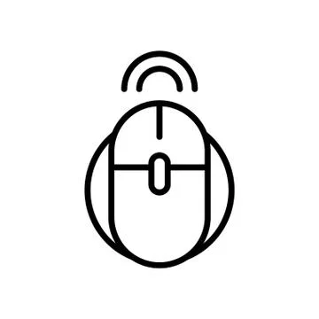 Computer mouse device line style icon 스톡 일러스트