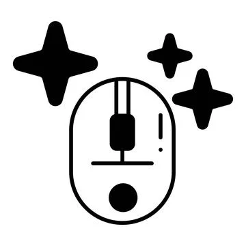 Computer Mouse Dualtone Icon Stock Illustration