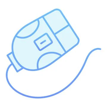 Computer mouse flat icon. Click blue icons in trendy flat style. Device gradient Illustrazione stock