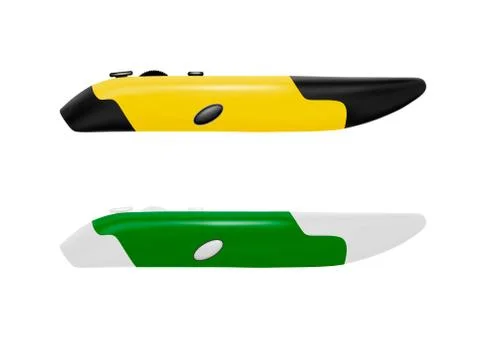 Computer mouse in the form of pens in vector. Stock Illustration