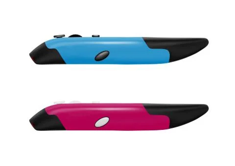Computer mouse in the form of pens in vector. Stock Illustration