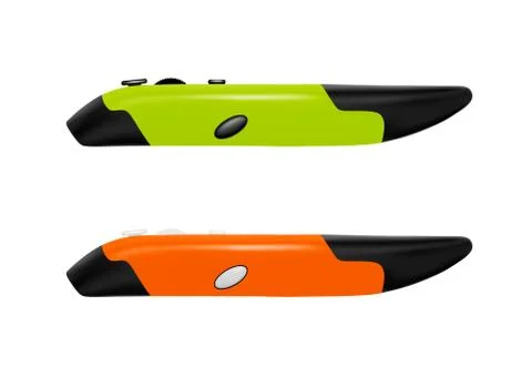 Computer mouse in the form of pens in vector. Stock Illustration