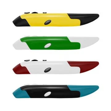 Computer mouse in the form of pens in vector.Computer mouse for drawing.Wireless Stock Illustration