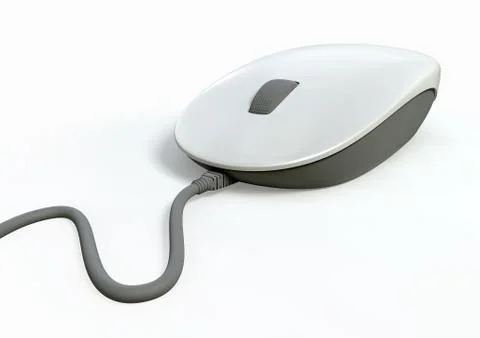 Computer mouse front view Stock Illustration