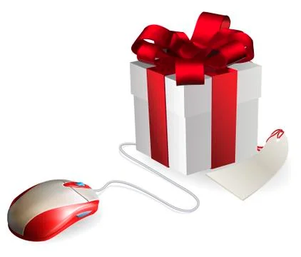 Computer mouse gift Stock-Illustration