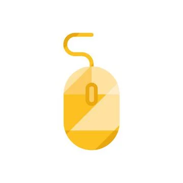 Computer mouse glassmorphism Stock Illustration