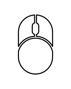 Computer mouse hardware isolated icon 스톡 일러스트