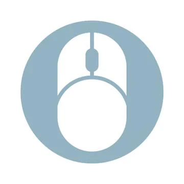 Computer mouse hardware isolated icon 스톡 일러스트