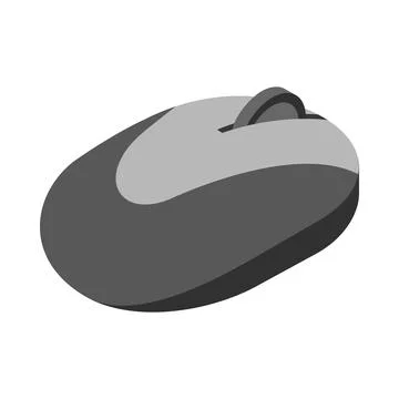 Computer mouse icon, cartoon style Stock Illustration