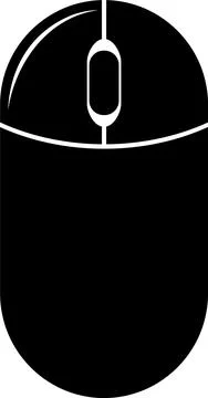 Computer Mouse Icon in flat style. Vector Illustration Illustrazione stock