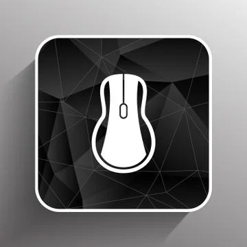 Computer mouse icon, icon vector symbol click button cursor Stock Illustration