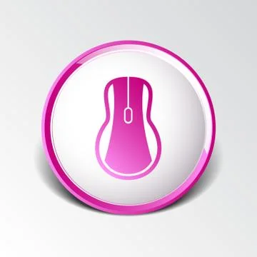 Computer mouse icon, icon vector symbol click button cursor Illustrazione stock