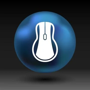 Computer mouse icon, icon vector symbol click button cursor Stock Illustration