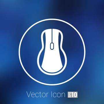 Computer mouse icon, icon vector symbol click button cursor Stock Illustration