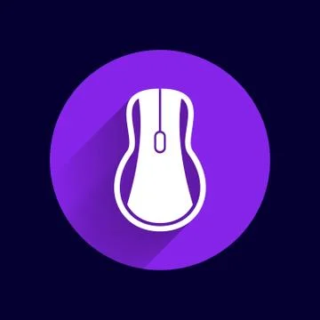 Computer mouse icon, icon vector symbol click button cursor Stock Illustration