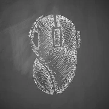 Computer mouse icon Illustrazione stock