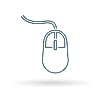 Computer mouse icon Stock Illustration