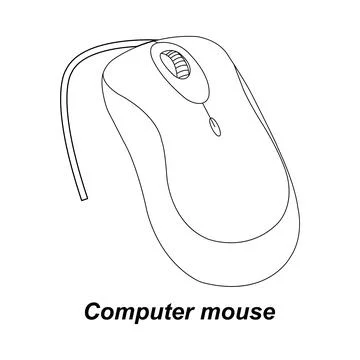 Computer mouse icon Stock Illustration