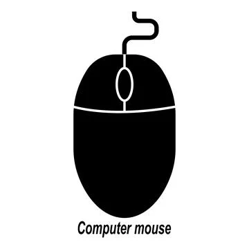 Computer mouse icon Illustrazione stock